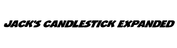 Jack's Candlestick Expanded  フリーフォントのダウンロード
