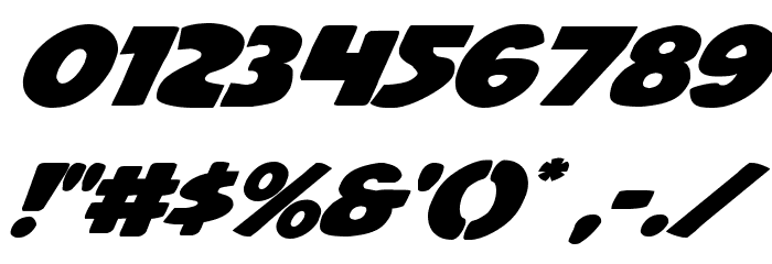 Jack's Candlestick Expanded Font OTHER CHARS