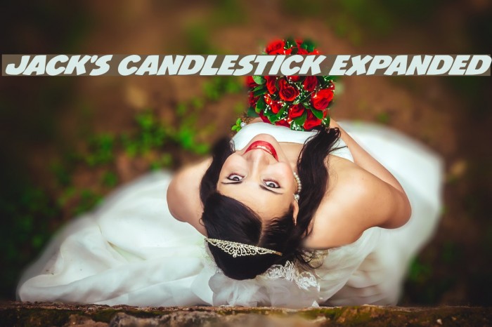 Jack's Candlestick Expanded Font examples