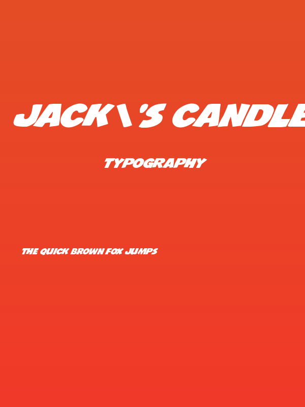 Jack's Candlestick Expanded Poster