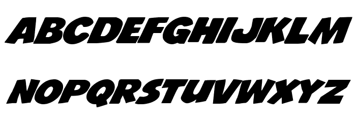 Jack's Candlestick Expanded Font LOWERCASE