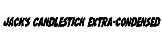 Jack's Candlestick Extra-condensed  font caratteri gratis