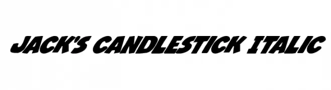 Jack's Candlestick Italic  Fuentes Gratis Descargar