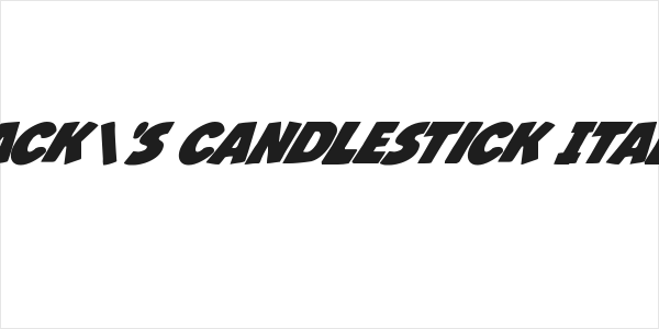 Jack's Candlestick Italic Logo