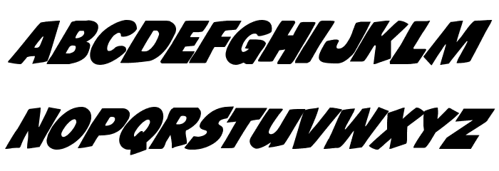 Jack's Candlestick Italic Font LOWERCASE