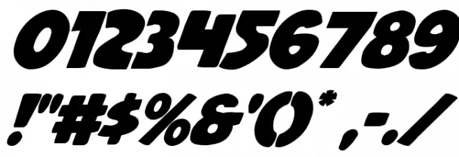 Jack's Candlestick Regular Шрифта ДРУГИЕ символов