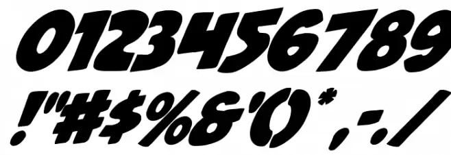 Jack's Candlestick Rotalic Font OTHER CHARS