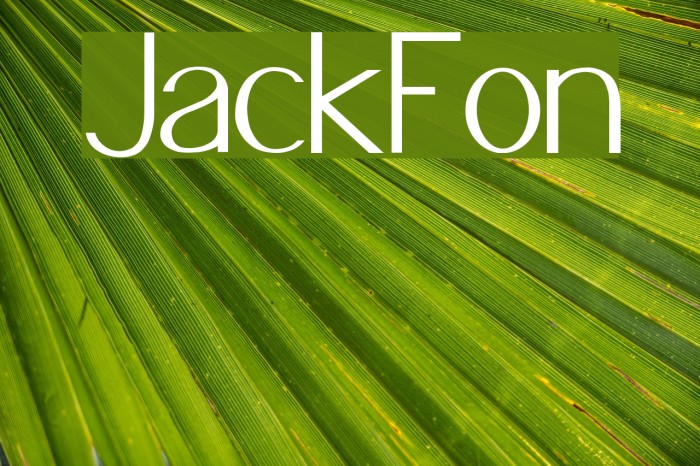 JacksFont Font examples
