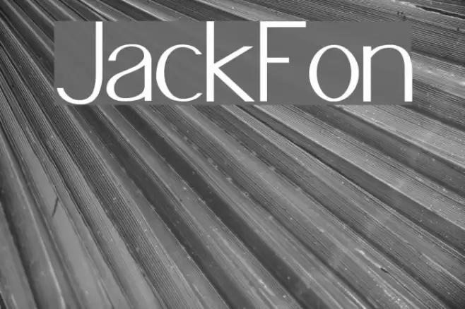 JacksFont Fuentes examples