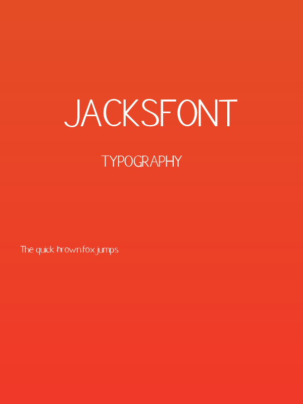 JacksFont Poster