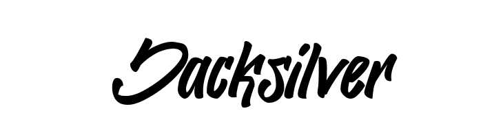 Jacksilver  フリーフォントのダウンロード