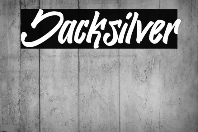 Jacksilver Font examples