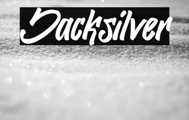 Jacksilver Font examples