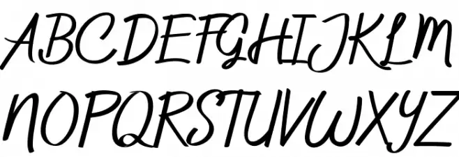 Jackson Amor Caratteri MAIUSCOLE