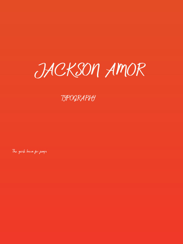 Jackson Amor Poster