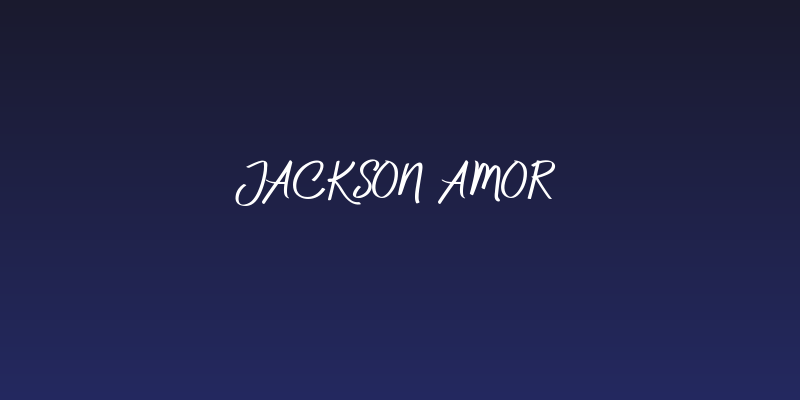 Jackson Amor Social Header