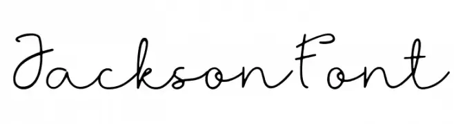 Jackson Font  Fuentes Gratis Descargar