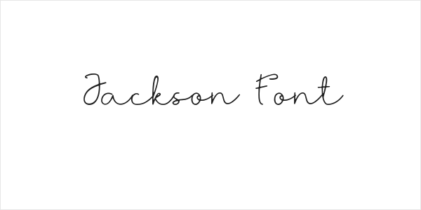 Jackson Font Logo