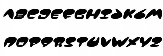 Jackson Italic फ़ॉन्ट अपरकेस