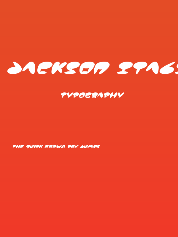 Jackson Italic Poster
