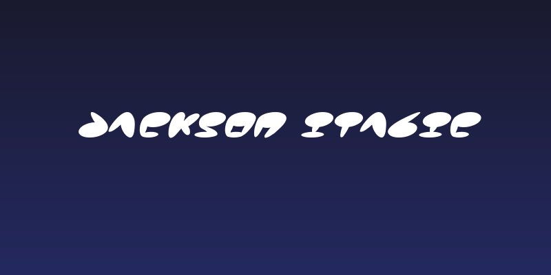 Jackson Italic Social Header