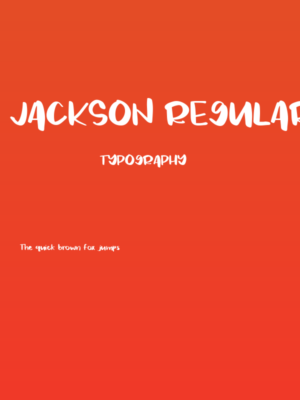 Jackson Regular Poster