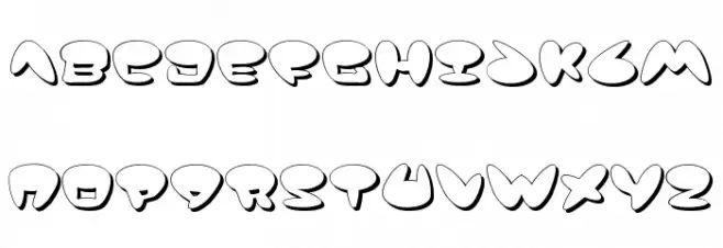 Jackson Shadow Schriftart Groß
