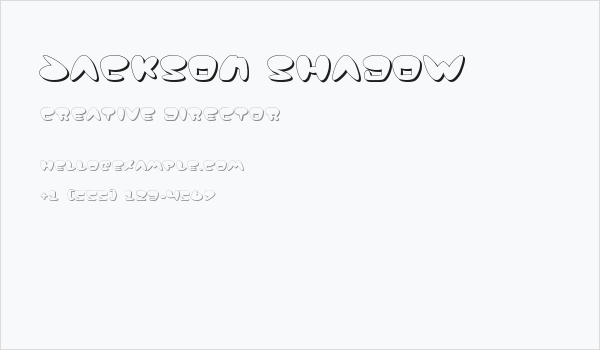 Jackson Shadow Business Card