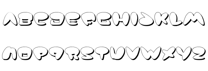 Jackson Shadow Font LOWERCASE