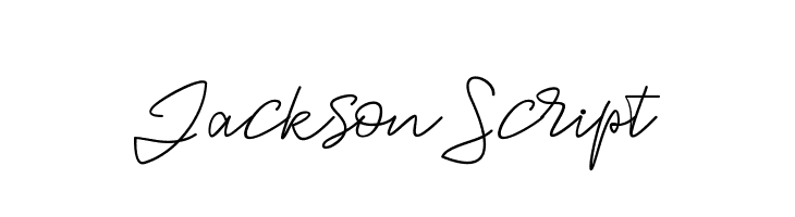 JacksonScript  免费字体下载