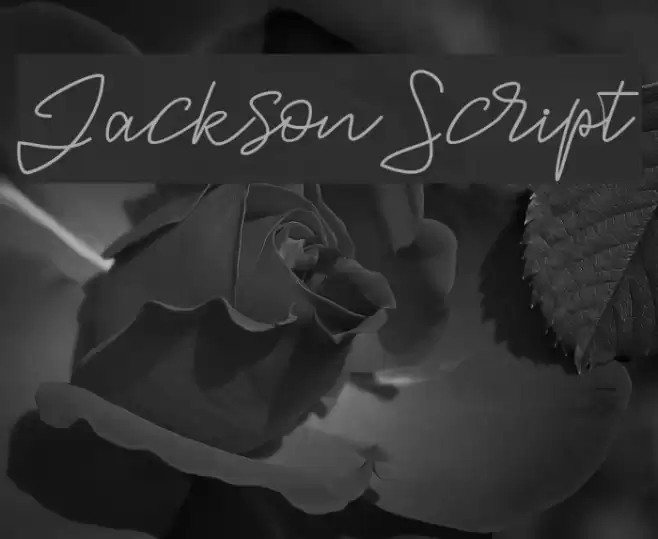 JacksonScript Font examples