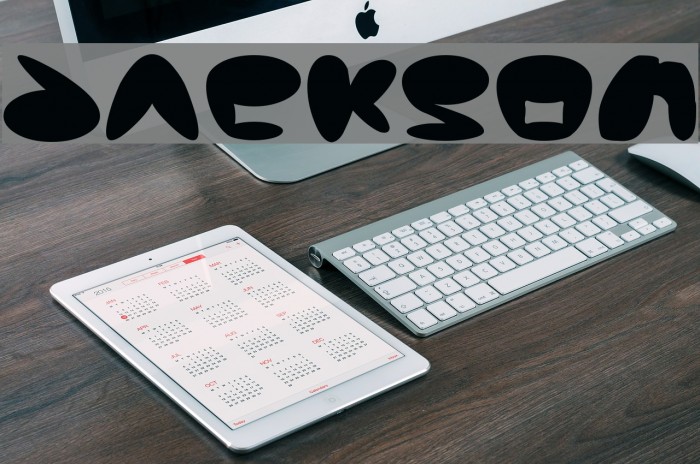 Jackson Font examples