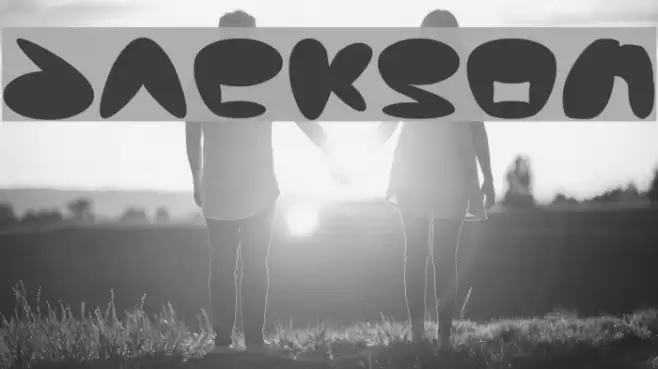 Jackson Font examples
