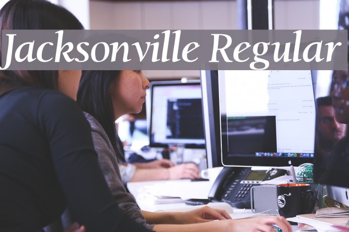 Jacksonville Regular Font examples