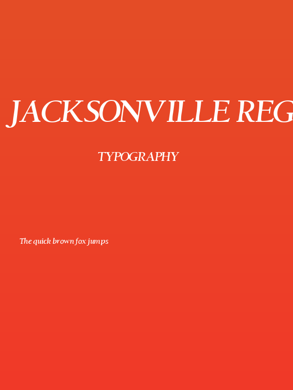 Jacksonville Regular Poster