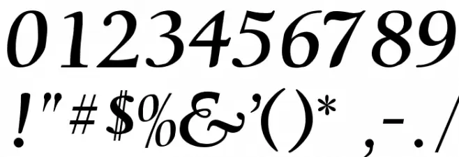 JacksonvilleOldStyle Font OTHER CHARS