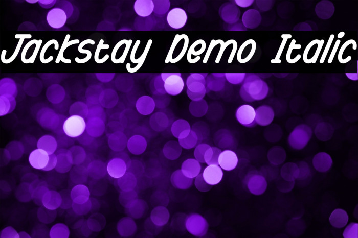 Jackstay Demo Italic Example 1