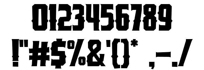 Jackster Font OTHER CHARS