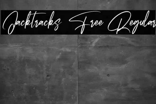 Jacktracks Free Regular Font examples