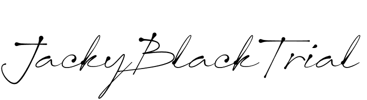 Jacky Black Trial  नि: शुल्क फ़ॉन्ट्स डाउनलोड