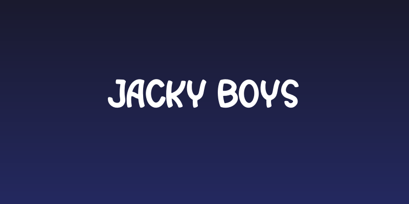 Jacky Boys Social Header
