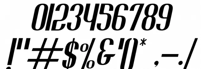 Jacob and son Italic Font OTHER CHARS