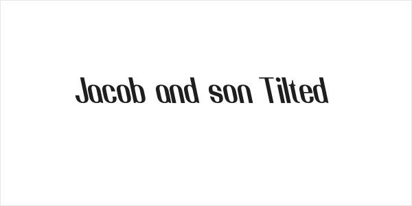 Jacob and son Tilted Logo