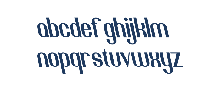 Jacob and son Tilted Lowercase