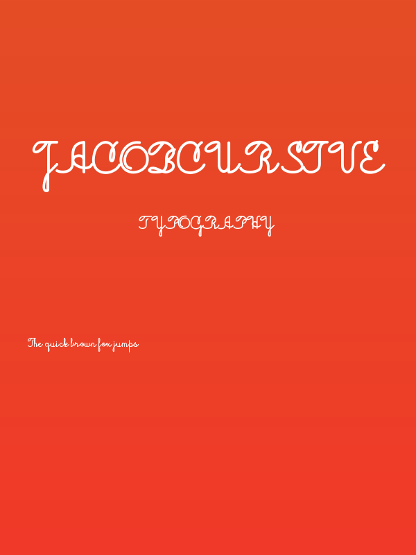 JacobCursive Poster