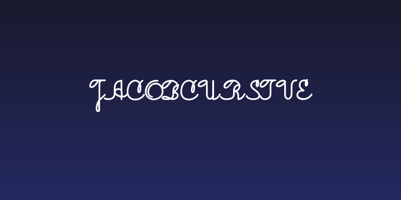 JacobCursive Social Header