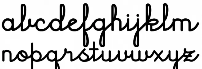 JacobCursive Fuentes MINÚSCULAS