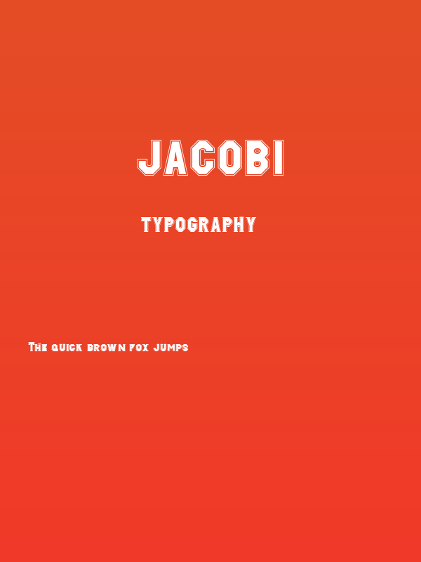 Jacobi Poster