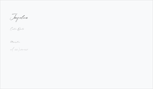 Jacquelina Business Card