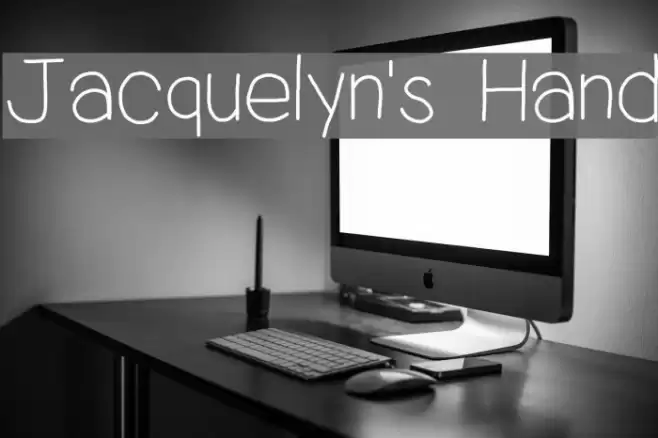 Jacquelyn's Hand Шрифта examples